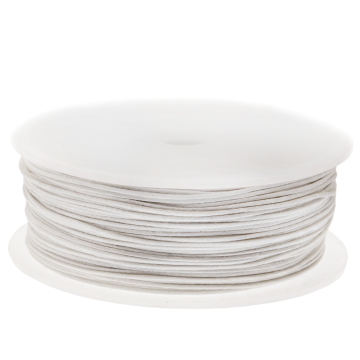 Fil Coton Ciré (env. 2 mm) White (25 mètres)