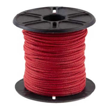 Fil Coton Ciré (env. 0.8 mm) Red (25 mètres)