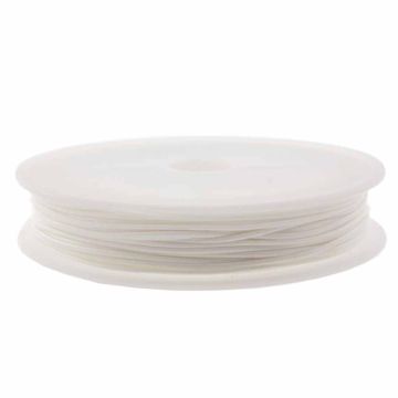 Fil Polyester Ciré (1.5 mm) White (10 mètres)