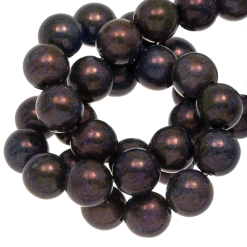 Perles en Verre Tchèques (6 mm) Marble Oil (25 pièces)