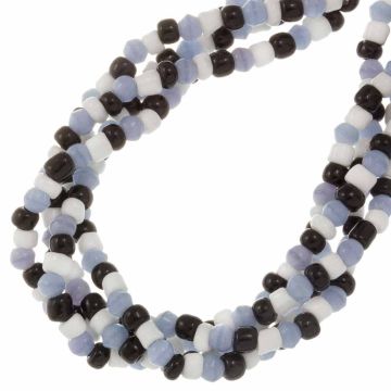 Mélange de Perles en Verre (4 x 3 mm) Mix Color Faded Denim (220 pièces)