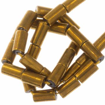 Perles en Verre Électroplates (5 x 2.5 mm) Gold (75 pièces)