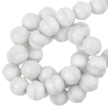 Perles en Verre (4 mm) White (110 pièces)