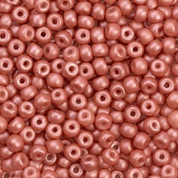 Rocailles Tchèques Mat (3 mm) Rust Pearlshine (15 grammes)
