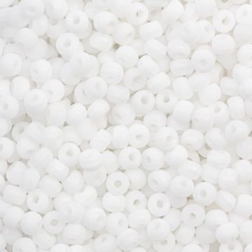 Rocailles Tchèques (3 mm) White (15 grammes)