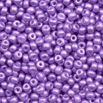 Rocailles Tchèques Mat (3 mm) Ultra Violet Pearlshine (15 grammes)