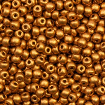 Rocailles Tchèques (4 mm) Bronze (25g / 350 pièces)