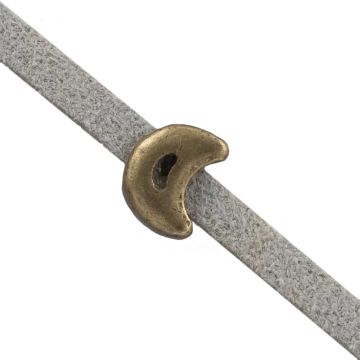 Perles Coulissantes Lune (3 x 2 mm) Bronze (10 pièces)