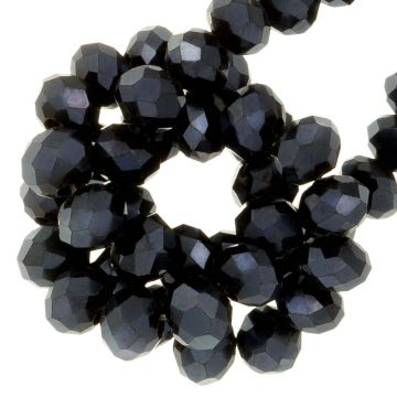 Perles Facettes Rondelles (4 x 3 mm) Galvanized  Night Sky (120 pièces)