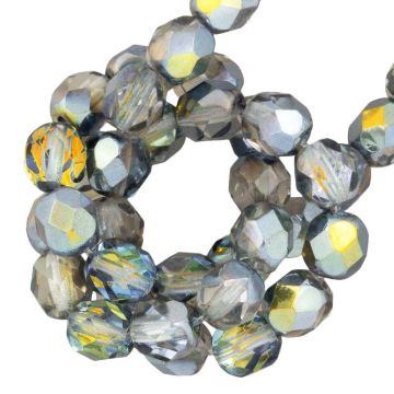 Perles Facettes Polies au Feu Tchèques (4 mm) Crystal Marea (50 pièces)