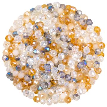 Perles Facettes Rondelles (4 x 3 mm) PeachPuff (400 pièces)