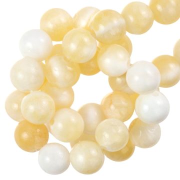 Perles de Jade Miel (6 mm) 60 pièces
