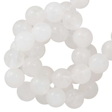 Perles de Jade Blanc (4 mm) 95 pièces