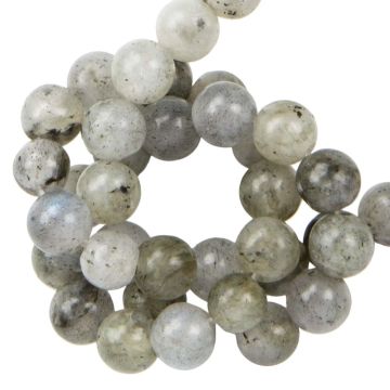 Perles Labradorite (4 mm) Light Grey (88 pièces)