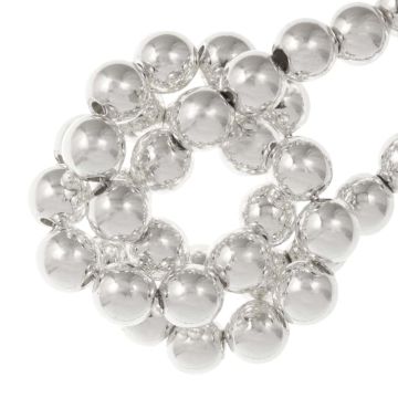 Perles Hématite (6 mm) Silver (70 pièces)