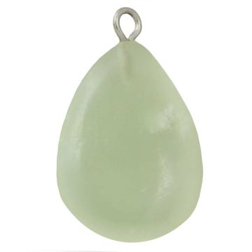 Pendentif Jade Serpentine Goutte (23 - 25 x 12 - 14 x 4 - 5 mm) 2 pièces