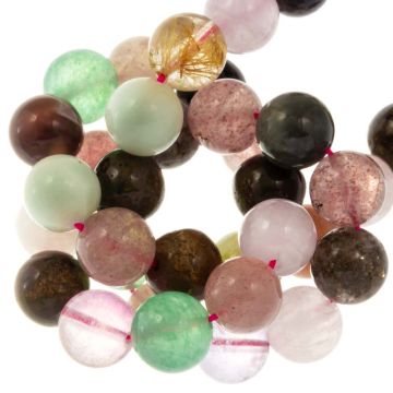 Mélange de Perles en Pierre Naturelle (8 mm) Mixed Stones (48 pièces)