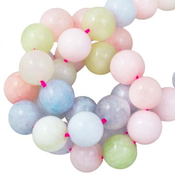 Perles Morganite (6 mm) 60 pièces