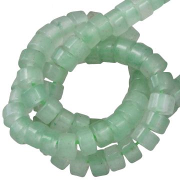 Perles Aventurine Verte (4 x 2.5 mm) 150 pièces