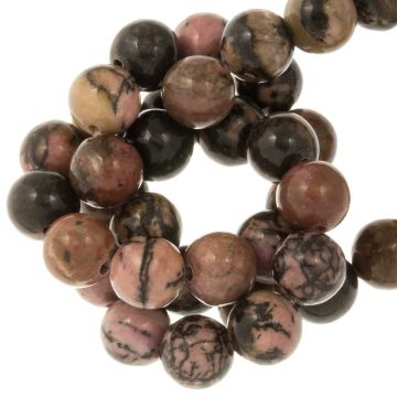 Perles Rhodonite (8 mm) 45 pièces
