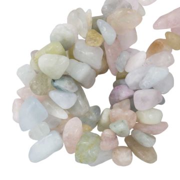 Perles Chips Morganite (5 - 13 mm) 220 pièces