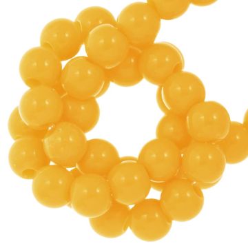 Perles Acryliques (8 mm) Sunrise Yellow (100 pièces)