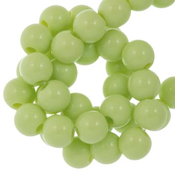 Perles Acryliques (8 mm) Pastel Green (100 pièces)