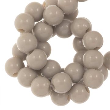 Perles Acryliques (8 mm) Taupe (100 pièces)