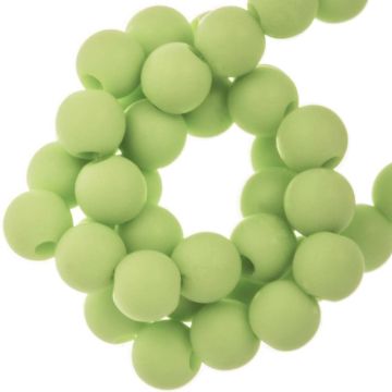 Perles Acryliques Mat (6 mm) Pastel Green (100 pièces)