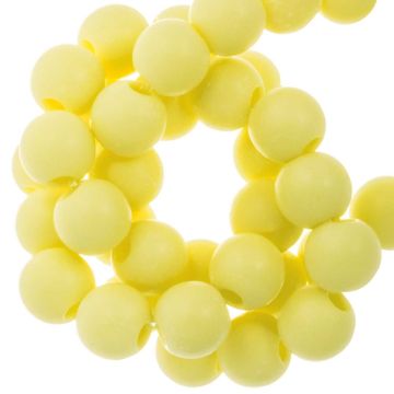 Perles Acryliques Mat (4 mm) Pastel Yellow (500 pièces)