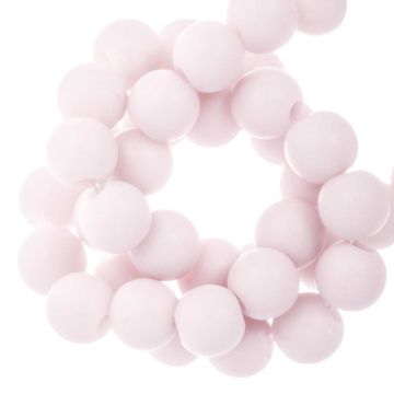 Perles Acryliques Mat (6 mm) Pastel Pink (100 pièces)