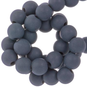 Perles Acryliques Mat (6 mm) Grey Blue (100 pièces)