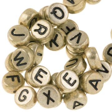 letterkralen goud kleur..