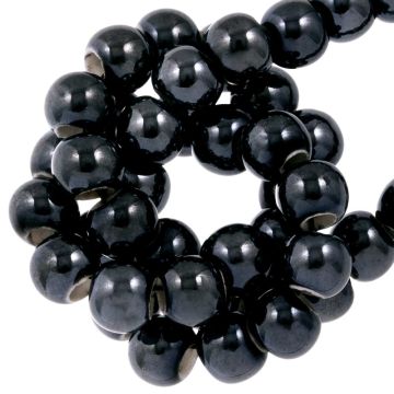 Perles en Céramique Aspect Nacre (7 x 5 mm) Night Sky (25 pièces)