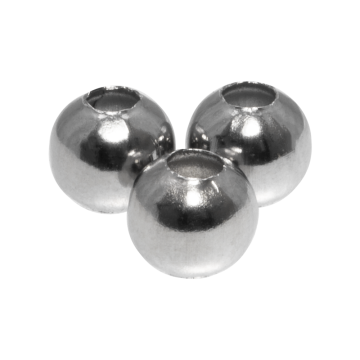 Perles Acier Inoxydable (6 mm) Argent Antique (50 pièces)