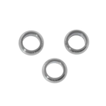 Perles Intercalaires Acier Inoxydable (3.5 x 1.3 mm) Argent Antique (50 pièces)