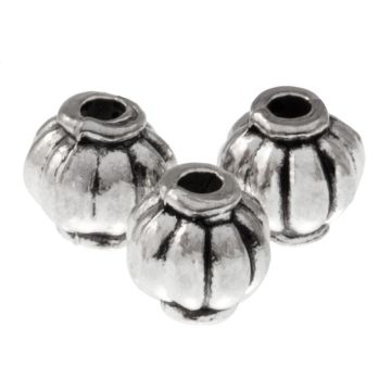 Perles en Métal (6 x 6 mm) Argent Antique (25 pièces) 