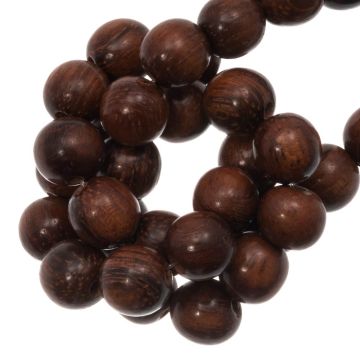 Perles en Bois (6 mm) Dark Bayong (75 pièces)