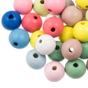 houten kralen gekleurd