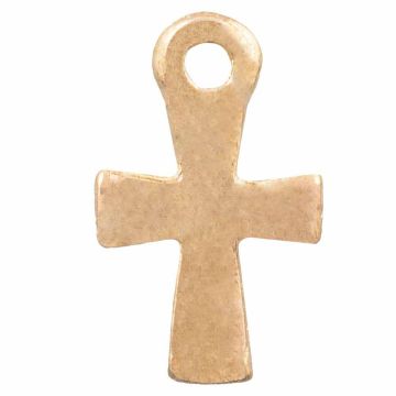 Breloque Croix (12 x 7 x 1.3 mm) Or (25 pièces)