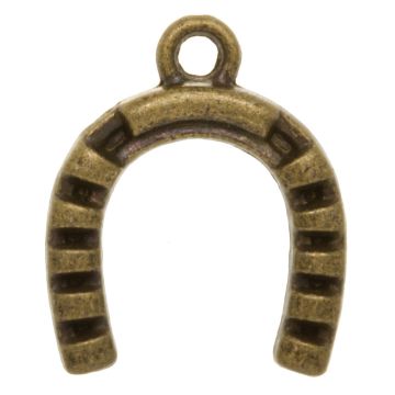 Breloque Fer à Cheval (16 x 14 mm) Bronze (10 pièce)