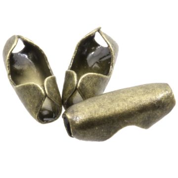 Fermoirs Chaîne Bille (2.4 mm) Bronze  (100 pièces)