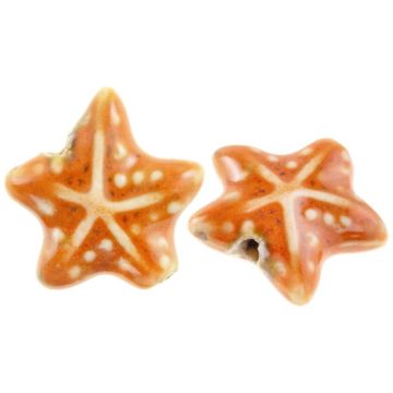 Perles en Céramique Étoile de mer (20 x 21 x 9 mm) Desert Sun (3 pièces)