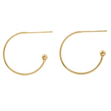 Boucle d'Oreilles (20 x 15 mm) 18K Gold Plated (4 pièces)