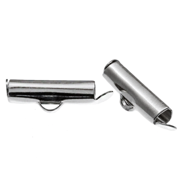 Embouts Coulissants (intérieur 3 mm / 16 mm) Argent Antique (10 pièces)