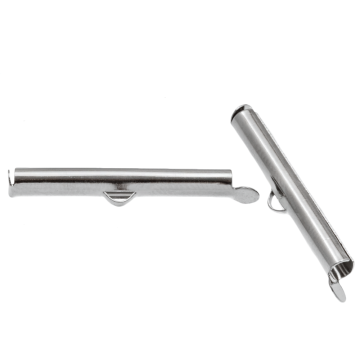 Embouts Coulissants (intérieur 3 mm / 30 mm) Argent Antique (10 pièces)