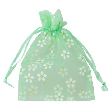 Sachet Organza (14 x 10 cm) Mint Green (5 pièces)