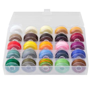 Assortiment - Fil Ciré Polyester (0.30 mm) Mix Color (25 x 16 m)
