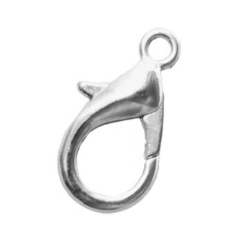 Fermoir Mousqueton (18 x 9 mm) Argent Antique (10 pièces)