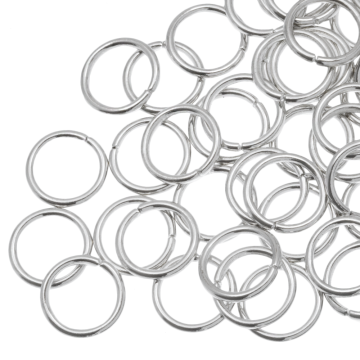 Anneaux de Saut (10 x 1.2 mm) Argent Antique (40 pièces)